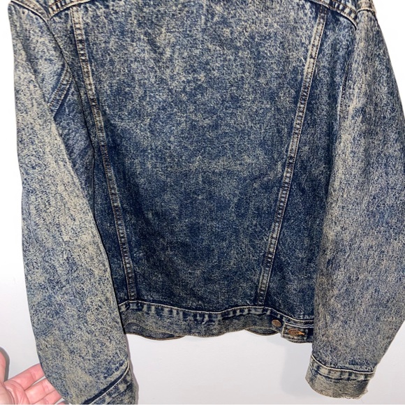 Vintage Levis Denim Trucker Jacket Mens Medium Blue Jean Distressed USA Made - Picture 5 of 16